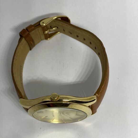 Michael Kors Slim Runway MK2465 Women's Brown Leather Analog Dial Watch VK740 - Picture 8 of 12